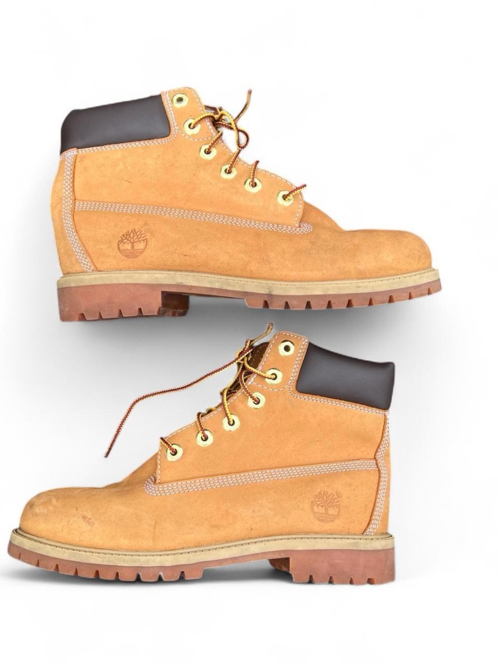 Timberland 6 Inch Premium Waterproof Boot 'Wheat' Nubuck Size 6.5 Women’s Size 8